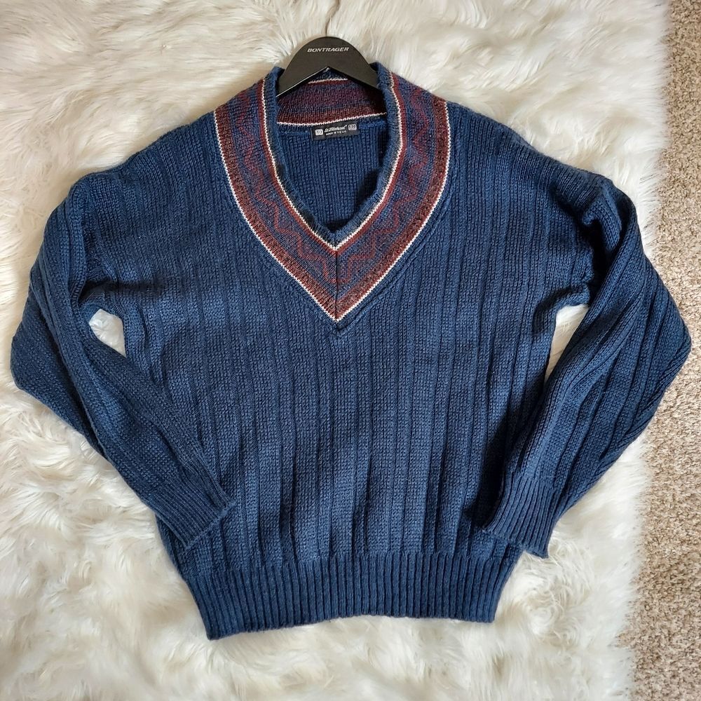 St Michael wool-blend V-neck sweater‎